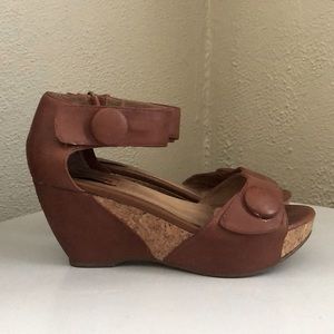 Miz Mooz Yael Brown Platform Wedges